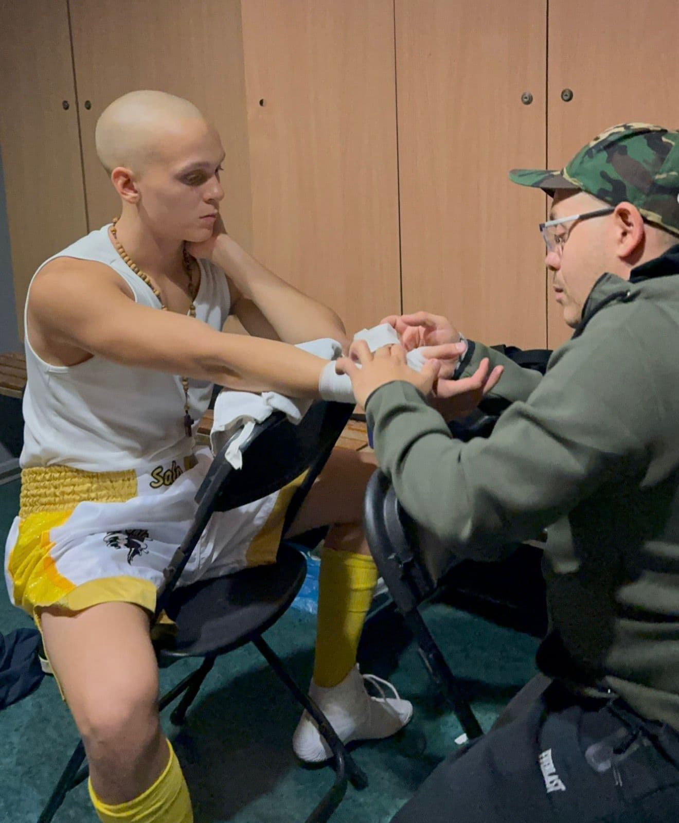 Yksityiskohta nyrkkeilyharjoituksista